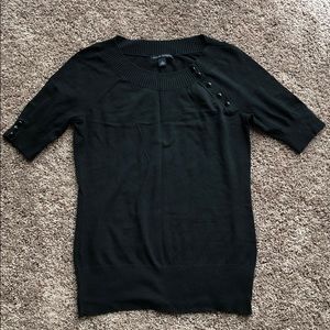 Black silk sweater